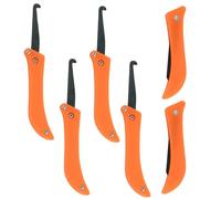 Outil de retrait de joint de carrelage - Outils de retrait de joints de 12,5 cm, 6 grattoirs pliables pour recouvrement de joints de sol mural | Raclette manuelle à poignée incurvée pour la maison