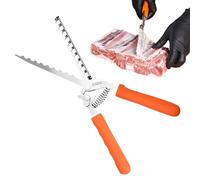 Outil De Retrait De La Membrane des Côtes pour Barbecue | Accessoire Barbecue Poignée Ergonomique,Outil en Acier Inoxydable pour L'Enlèvement De La Membrane des Côtes - pour, Chefs, Restauran