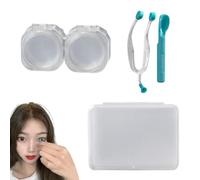 Outil de retrait de lentilles de souples - Applicateur de en silicone et outil de retrait - Dissolvant et Insertion de lentilles de , cuillère en Silicone souple et Portable pour voyage et usage domes
