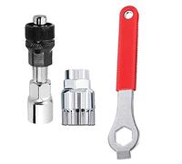 Outil de retrait de manivelle de vélo SUNSHINETEK 3 Pcs Kits d'outils de réparation de vélo Extracteur de manivelle de vélo et dissolvant de pédalier avec clé de 16mm