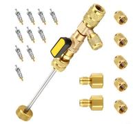 Outil de retrait de noyau de valve de climatisation de voiture pour système CVC automobile et résidentiel en laiton avec R22 R134a R410a R32 double taille