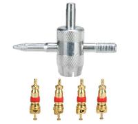 Outil De Retrait De Noyau - Outil De Retrait De Tige De Valve De Pneu | Ensemble De Noyaux De Valve Polyvalent | Kit De Réparation De Pneus | Outil De Réglage Des Valves | Outil De Réparation De Disso