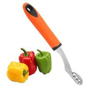 Outil de retrait de noyaux en acier inoxydable avec poignée antidérapante | Dénoyauteur de piment pour cuisine, pommes de terre, petit-déjeuner, cuisson, préparation des aliments, vacances, orange