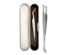 Outil de retrait de tiques à double pointe - Acier inoxydable 14 cm