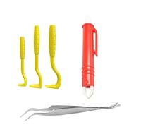 Outil de retrait de tiques - Pince à tiques | Extracteur de tiques pour chiens | Outil d'élimination des tiques sans douleur | Kit de retrait de tiques | Ensemble d'outils de retrait de puces | Peigne