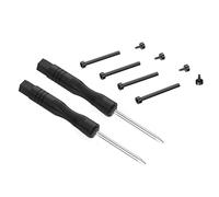Outil de retrait de tournevis en acier inoxydable 2 pièces avec 2 pièces broches à vis de lien de sangle Kit de réparation de montre Compatible avec Garmin Fenix 3 Fenix 5S 5X (Color : Black)