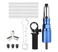 Outil de rivet alimenté par perceuse en alliage d'acier avec amélioration de la force de préhension pour projets de fixation en aluminium - Remplacement pratique des rivets