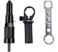 Outil de rivet en alliage d'aluminium robuste pour perceuse, kit de conversion d'écrou de rivet aveugle électrique avec poignée verticale, 2,4 mm-4,8 mm pour réparation et assemblage