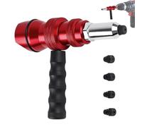 Outil de rivetage - Aide à l'entretien de la voiture portable - Outil d'écrou de rivet pour perceuse - Pour berline, pickup, voiture, tracteur, camion, véhicule, remorque, camping-car, voiture, yacht