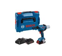 Outil de rivetage électrique Bosch 0-601-9K5-001 - 3.2 à 5.6mm - 16000 kN - Batterie Li-Ion 18V 4Ah (x2) - 67x290x243mm - Étui de transport