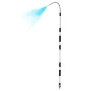 Outil de rodage de pluie | 17,8 cm télescopique Heavy Duty Metal Rotating Wall | Gutter Cleaner Tool Extension murale pour maison, feuilles de débris de débris Twigs Trash Piscine Fournitures