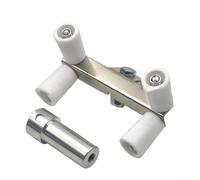 Outil de rouleau d'angle extérieur, lisseur de couture et aplatisseur de ruban de cloison sèche, applicateur d'angle à double roue avec cadre en acier inoxydable et rouleau en nylon pour presse-joint