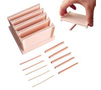 Outil de rouleau d'épaisseur d'argile, guide de nivellement d'argile réglable de 0,5 à 5 mm, ensemble de bâtons de guidage pour la sculpture, les loisirs créatifs et les accessoires de modélisation