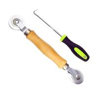 Outil De Roulement d'Écran, Outils Pour l'Installation De Rouleau De Roue, Roulement Pour l'Installation Des Moustiquaire Avec Poignée En Bois, Pour L'Installation De Fenêtre De Porte
