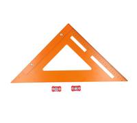 Outil de s carré à haute précision à angle droit du souverain triangulaire forage de localition outil de mesure pour le travail du bois de construction en plastique durable avec 2
