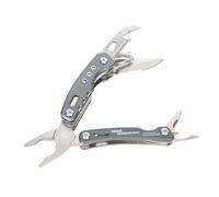 Outil de sac à dos multifonction avec 15 fonctions - Sac à dos Tool - Ressort intégré et fonction de verrouillage - Mousqueton - Acier inoxydable 420