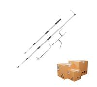 Outil de saisie de marchandises pour caisse de camion - S 150 cm M 170 cm L 190 Métal | Outil d'attelage télescopique pour camion, de préhension robuste avec poignée antidérapante | Cadeau ac