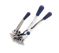 Outil de Sangle 3 en 1, Tendeur en Acier, Coupe-scelleur, Outil de Reliure Manuel pour Sangle PP 1/2~5/8 Pouces, Accessoire Multifonctionnel pour un Usage Domestique (22x12x5cm