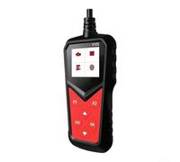 Outil de scanner OBD2 en plastique ABS Rouge Noir | Lit les codes d'erreur, affiche l'image fixe, la préparation I/M, la prise en charge des données en direct et la lecture