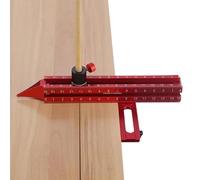 Outil de Scribe | Règle de Précision à 4 Côtés avec Base Magnétique | Trusquin sur Bois et Règle de Jauge pour Charpentier | pour Menuiserie Charpente Dessin Construction Tracé Pose de Papier