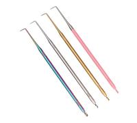 Outil de Séparation de Lifting Professionnel avec Peigne - 4pcs Kit Permand Cils en Acier Inoxydable pour Extension Cils et Teinture Sourcils