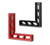 Outil de serrage à angle droit pour le travail du bois avec échelle métrique/impériale pour un étalonnage et une mesure précis (rouge)