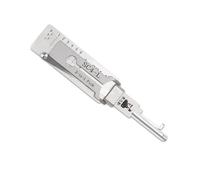 Outil de serrurier professionnel pour serrure de porte d'entrée, outil de crochetage et de décodage LiShi 2 en 1 civil, outil de lockpicking et lecteur de clés (SC4-L)