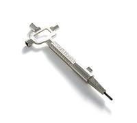 Outil de serrurier universel en acier - Tourne-came - Jauge de cylindre/outil de mesure - Clés d'armoire - Tourne-broche - Ouvre-bouteille - Outils de serrurier professionnels