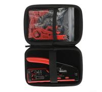 Outil de sertissage de câble réseau pour câbles de classe 5 classe 6 classe 7 avec support de tête RJ45 et mécanisme à levier optimisé (rouge)