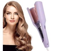 Outil de sertissage de cheveux - 32 mm - Réglable à la température - Fer à boucler profond chauffant pour volume - Bigoudis pour voyage, maison, dortoir, spa