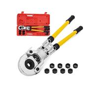 Outil de sertissage de tuyau PE PB Type TH/U 16-32mm avec sertisseuse de Tube hydraulique à 8 mâchoires Kit Composite de pinces de pressage de plomberie 6 tonnes