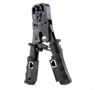 Outil de sertissage réseau 2 en 1 avec coupe-fil et testeur de câble détachable pour test de câble LAN et sertissage de câbles RJ11 RJ12 RJ45 4P 6P 8P