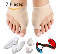 Outil De Soin Des Pieds En Silicone, Correcteur D'Hallux Valgus, Séparateur D'Orteils, Soulagement De La Douleur, Utilisation Quotidienne, Bonne Nuit, 7/8/10 Pièces