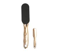 Outil de soins de pédicure - Acier inoxydable, poignée ergonomique, dispositif d'action avec tête de grattage amovible | Solution de renouvellement douce pour la douche de routine spa cadeau