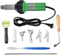 Outil De Soudage De Soudeur En Plastique, 1600W Professionnel Soudure Plastique Air Chaud, 20℃ - 600℃ Pistolet Vitesse Buse, Soudure Souder Soudage Pistolet Plastique Soudure Plastic Hot Air Welder