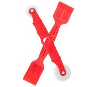 Outil de Spline D'écran Rouge en Plastique Rouleau et Spade | Pose Précise des Joints, Retrait des Anciennes Bandes, pour Fenêtres et Portes Aluminium, Kit Complet