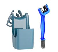 Outil De Stockage De L'huile De Chaîne De Vélos - Kit De Nettoyage Des Épurateurs De Chaîne, Boîte De Lubrifiant Anti-pulvérisation | Ensemble De Pinceaux De Dégraisseur De Vitesses Pour VTT, Vélos De