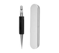 Outil de style latte - Stylo à aiguille double face en acier inoxydable pour effaceur à , outil de cuisine avec poignée en bois de noyer | Accessoires pour cafés et boulangers