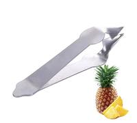 Outil de suppression des yeux d'ananas,Évideur de tomates en acier inoxydable | Fourchette de retrait de coupeur d'oeil d'ananas de forme de V, outils de cuisine d'd'oeil