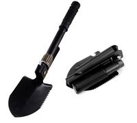 Outil De Survie Noir Multi-Fonction Portable Pliage Camping Pelle Spade Jardin Extérieur Noir