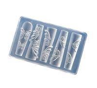 Outil de tampon en silicone avec plan lavable pour manucure élégante réception de mariage Unguis Art Embossing Tool