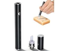 Outil de tamponnage à couteau chaud, stylo chauffant électrique en céramique sans fil avec pointe précision, outil coupe rechargeable portable for la sculpture bougies, plastique(1pc)