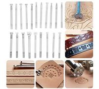 Outil de tampons en cuir, gain de temps et d'effort 20 pièces outil d'artisanat en cuir trousse à outils en cuir pour usine pour la maison