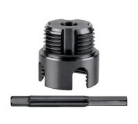 Outil de taraudage de tuyaux 2,5 cm Enfile-aiguille de plomberie intégré | Outil de réparation de tuyau d'eau interne et externe en acier à haute teneur en carbone pour perceuse électrique, taraudage