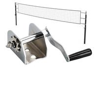 Outil de tension de filet de volleyball | Tendeur de filet de volleyball à manivelle | Treuil professionnel en métal pour entraînement de gym, compétition, école, sports de plein air