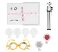 Outil de test optométrique pour lunettes, double support, portable et précis, testeur de strabisme AC A Phoria pour examens de vision binoculaire, plastique ABS, lot de 9 pièces