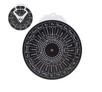 Outil de théorie de la musique de la guitare - Fixation adhésive sur , disque d'apprentissage compact, outil d'entraînement portable, assistant de musique | Pour débutants adultes, studio à