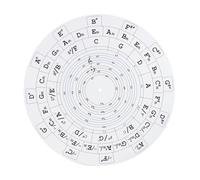Outil de théorie musicale de la guitare, Aide visuelle de progression de l'échelle, roue d'étude musicale, outil d'apprentissage multifonction, conception portable et légère, idéal pour la pratique de