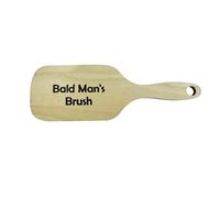 Outil de toilettage amusant pour homme chauve - Peigne à cheveux fantaisie - Brosse à cheveux - Tête de polissage - Brosse à cheveux en bois sans poils - Outil de toilettage sans dents