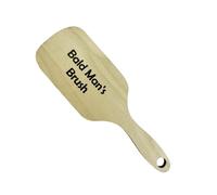 Outil de toilettage amusant pour homme chauve - Peigne à cheveux - Tête de polissage - Brosse à cheveux brillante - Brosse à cheveux et peigne en bois sans poils